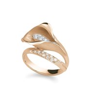 Ring Annamaria Cammilli Woman Calla in Gold Diamante 0.21 Ct GAN0233J - GAN0233J